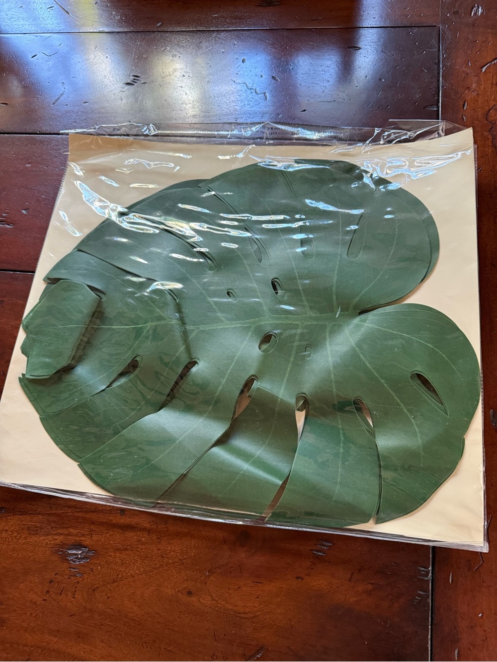 Pottery Barn Palm Leaf Placemat Set of Four